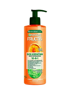 Крем-уход несмываемый д/волос FRUCTIS SOS Восстановление 10в1 400мл