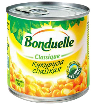 Кукуруза BONDUELLE 212мл ж/б