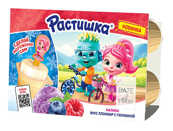 Творог РАСТИШКА малина 6*45г БЗМЖ