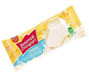 Мороженое Инмарко Эскимо ЗОЛОТОЙ СТАНДАРТ Классическое без глазури 65г Продукт без ЗМЖ