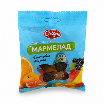 Мармелад жевательный CRISPO Фруктовые фигурки в форме бутылочки 70г
