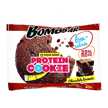 Печенье BOMBBAR Шоколадный брауни неглаз 40г