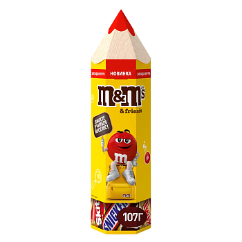 Набор подарочный MARS M&Ms Friends Карандаш 116г
