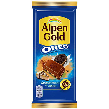 Шоколад ALPEN GOLD OPEO молочный шоколад чизкейк  85г