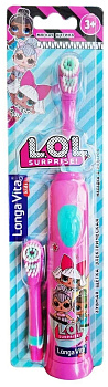 Зуб.щетка детская Лонга Вита L.O.L Surprise! ротационная 2 насадки от 3-х лет