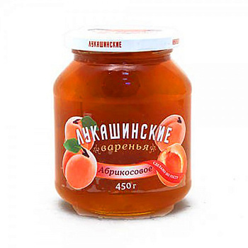 Варенье Лукашинские абрикосовое 450г с/б