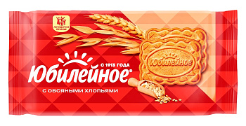 Печенье БОЛЬШЕВИК Юбилейное витаминизированное с овсяными хлопьями 224 г