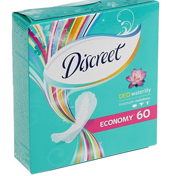 Прокладки ежедн Discreet водная лилия 60 шт