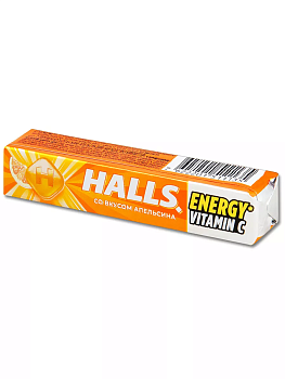 Леденцы HALLS Апельсин 25г