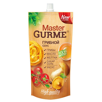 Соус Master Gurme  Грибной   200г дой-пак