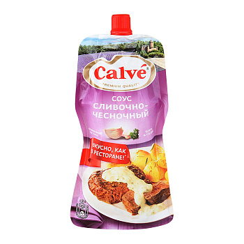 Соус CALVE сливочно-чесночный 230г д/п