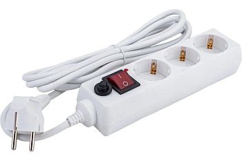 Пилот 3*3метра Volsten земл, выкл, 3 гн, 3м, 16А, 3500вт, пвс3х0,75