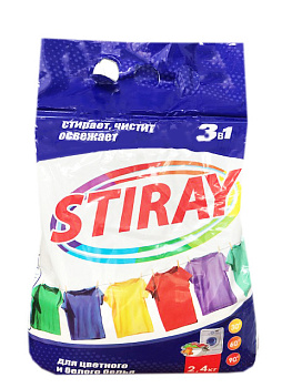Порошок стиральный STIRAY 2,4 кг п/э