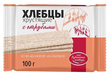 Хлебцы Кубанские с отрубями 100г 