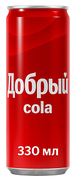 Напиток газированный ДОБРЫЙ Кола 0,33л ж/б