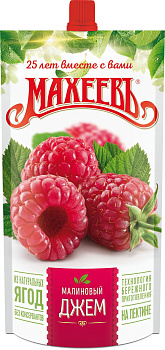 Джем МАХЕЕВ малиновый 300г дой-пак