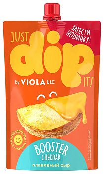 Сыр плавленый Dip Viola Booster Cheddar 45%.180г