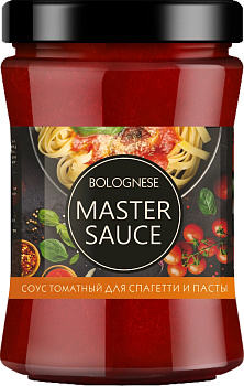 Соус MASTER SAUCE Bolognese томатный 280г ст/б