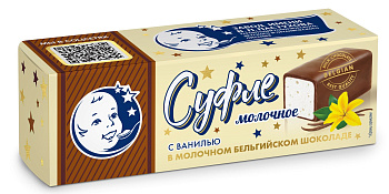 Суфле ЗАВОД ИМЕНИ ПАСТУХОВА в молочном бельгийском шоколаде с ванилью 50г