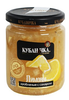 Джем КУБАНОЧКА лимоны дробленные 500г