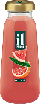 Сок IL PRIMO грейпфрутовый с мякотью 0,2л с/б