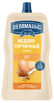 Соус ХЕЛЛМАНН'С на основе растительных масел медово-горчичный 200г