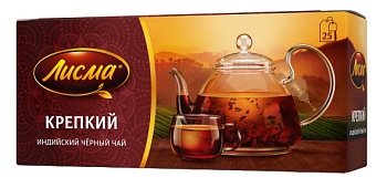 Чай ЛИСМА индийский крепкий 50г (25пак*2г)