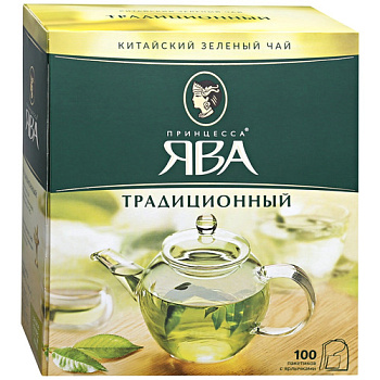 Чай ПРИНЦЕССА ЯВА Традиционный 200г (100пак*2г)