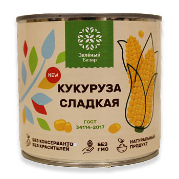 Кукуруза ЗЕЛЁНЫЙ БАЗАР в/с ж/б 425мл