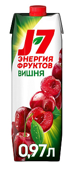 Нектар J7 вишня  0,97л т/п