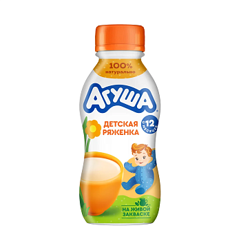 Ряженка Агуша 3,2% 180г