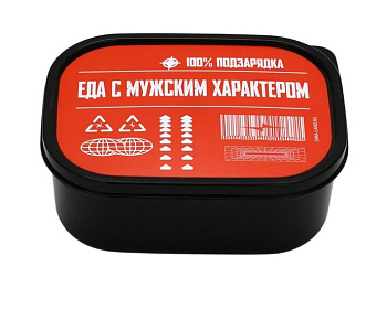 Ланч-бокс прямоугольный 500мл "Еда с мужским характером" 7509324