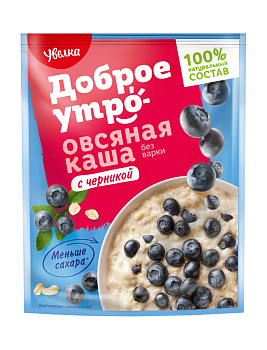 Каша б/п Сию-Минутка овсяная черника 40гр