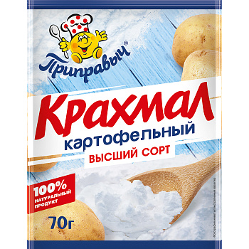 Крахмал ПРИПРАВЫЧ картофельный высший 70г