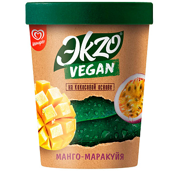 Мороженое Экзо замороженый десерт веган манго-маракуйя-пинта 270г