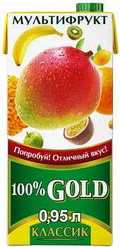 Напиток GOLD мультифрукт 0,95л т/п