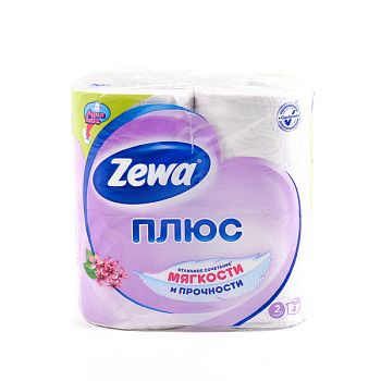 Бумага туалетная ZEWA плюс сирень 2сл 8рул