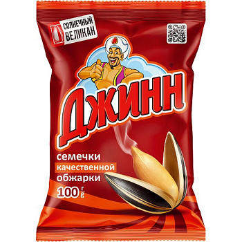 Семечки жареные ДЖИНН солнечный великан 100г