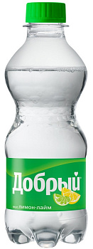 Напиток газированный ДОБРЫЙ Лимон-лайм 0,33л п/б