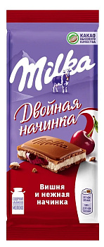 Шоколад MILKA с вишневой начинкой 80г