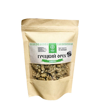 Грецкий орех  ЗЕЛЁНЫЙ БАЗАР бабочка 130гр.