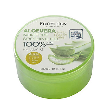 Гель увлажняющий FARMSTAY Moisture Soothing с алоэ 300мл