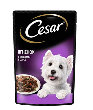 Корм Cesar  д/собак ягнёнок с овощами 85г