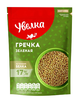 Крупа гречневая ядрица Увелка "Зеленая гречка" 0,45 кг