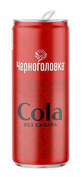 Лимонад Черноголовка Кола без сахара 0,33л ж/б
