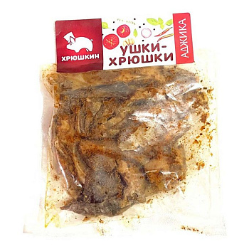 Ушки свиные ХРЮШКИН с аджикой 100гр