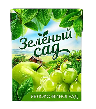 Нектар Зеленый Сад Яблоко-Виноград 0,2л т/п