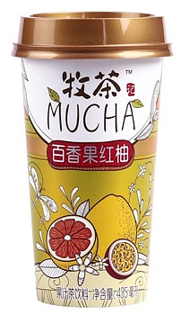 Чай холодный MUCHA с соком маракуйа и красного помело 435мл п/б