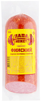 Сервелат ОСТАНКИНО Финский Папа может в/к в/у срез 350г