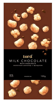 Шоколад ЛОРД с фундуком 100г